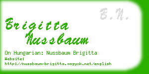 brigitta nussbaum business card